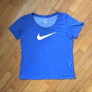 Nike Blue Scoop Neck Tshirt